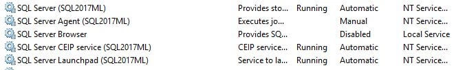 Services Running