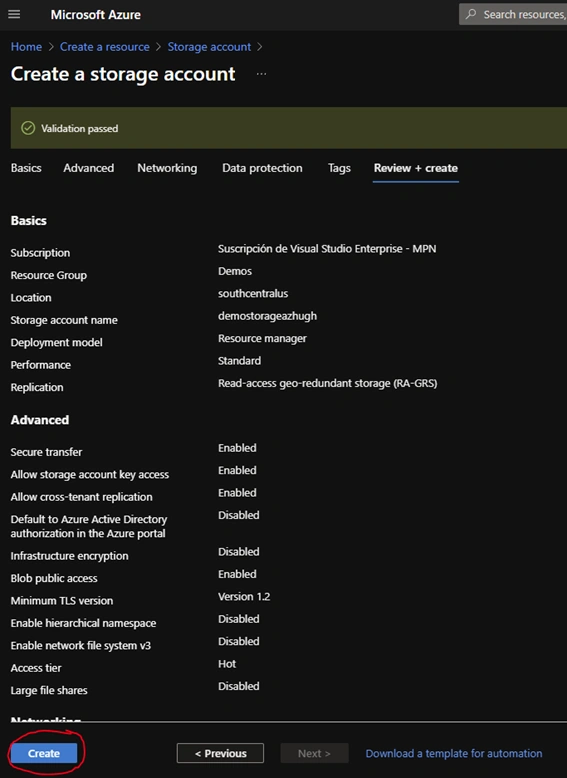 Manage Azure Blob storage using the Azure SDK