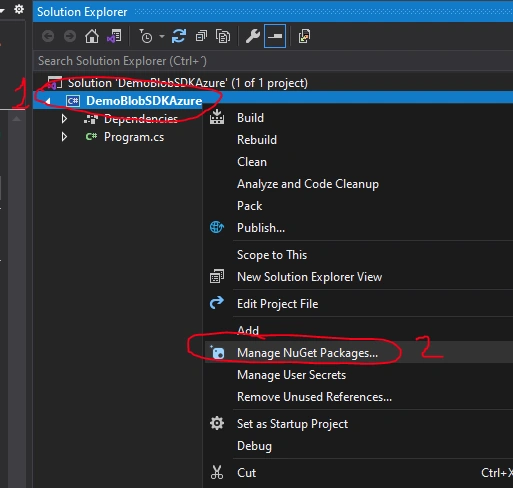 Manage Azure Blob storage using the Azure SDK