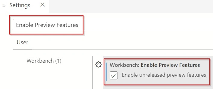 Preview Features