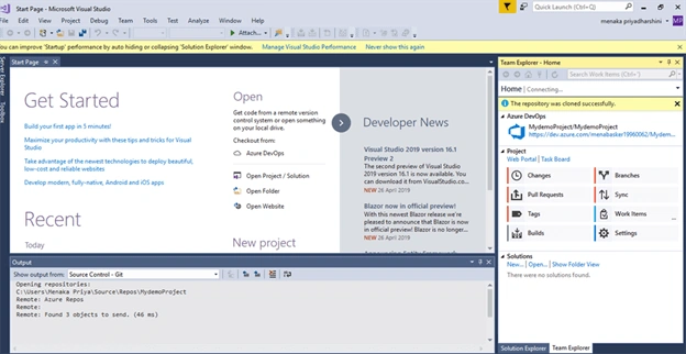 Manage Code In GIT With Azure Devops