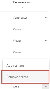 Remove access
