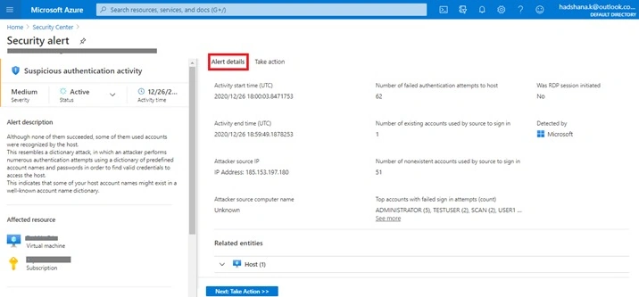 Alert details