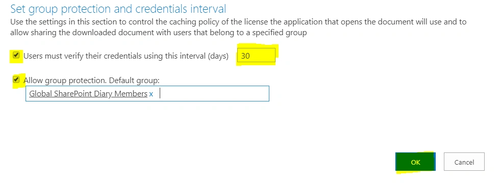 4_Information-Rights-Management-Settings-Set-group-protection-and-credentials-interval