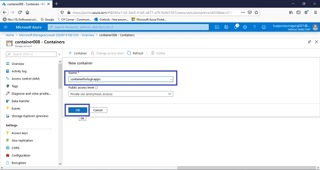 Managing Azure Blob Storage By Logic Apps