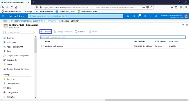 Managing Azure Blob Storage By Logic Apps