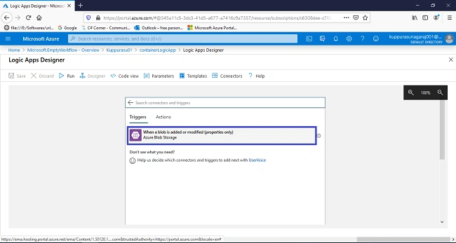 Managing Azure Blob Storage By Logic Apps