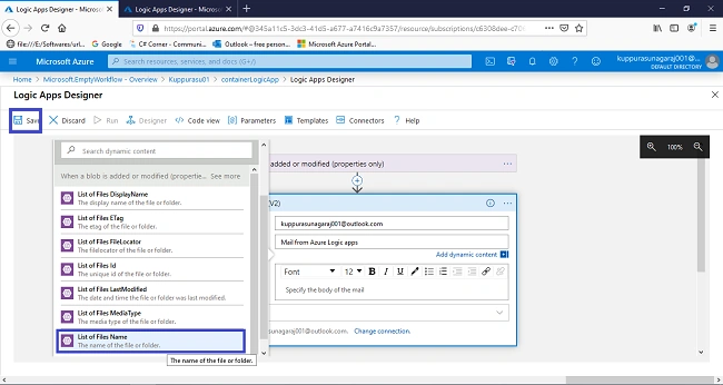 Managing Azure Blob Storage By Logic Apps