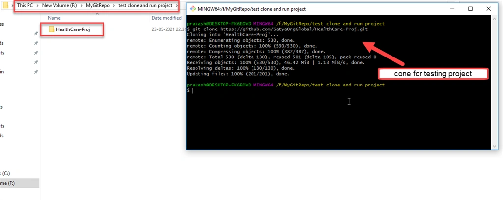 Managing Files On GitHub Using Git Bash 📥📤 In Real-Time Scenario - Owner Uploads Project In GitHub Repo