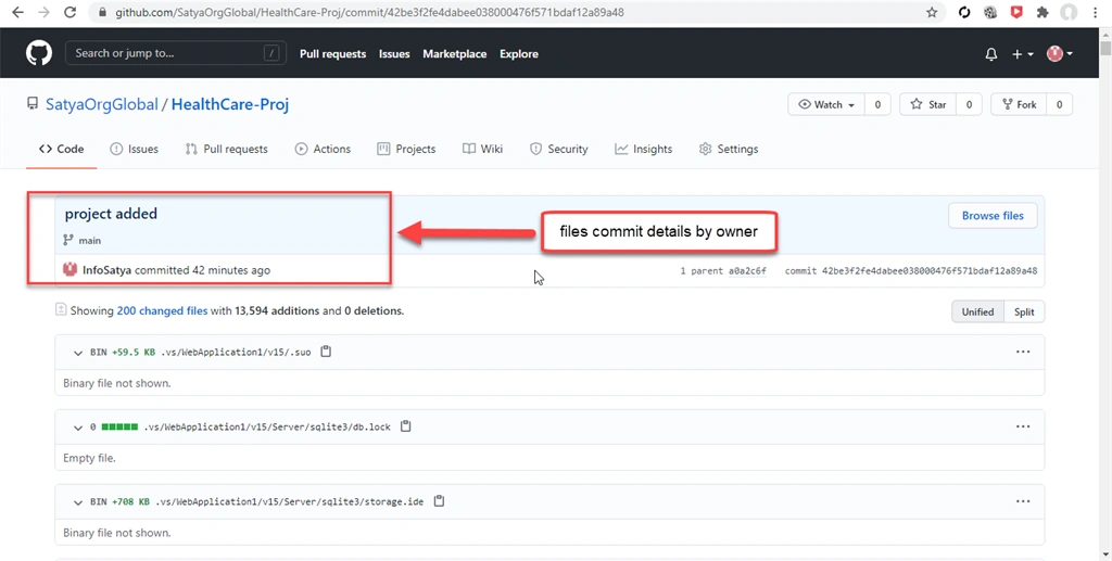 Managing Files On GitHub Using Git Bash 📥📤 In Real-Time Scenario - Owner Uploads Project In GitHub Repo