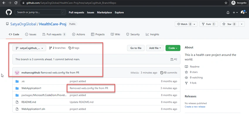 Managing Files On GitHub Using Git Bash 📥📤 In Real-Time Scenario - Removing A Specific File From Pull Request