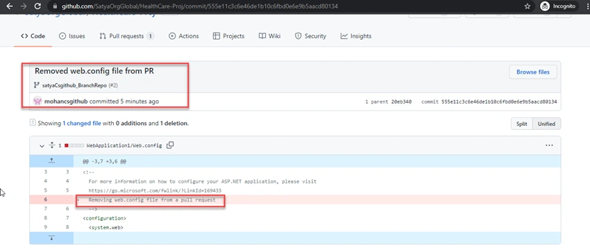Managing Files On GitHub Using Git Bash 📥📤 In Real-Time Scenario - Removing A Specific File From Pull Request