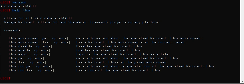 Managing Flows Of Power Automate With Office 365 CLI Commands