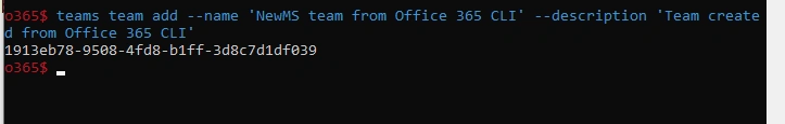 Managing Microsoft Teams With Office 365 CLI Commands