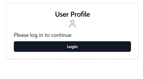 Login User profile