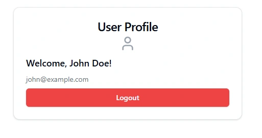 User profile page