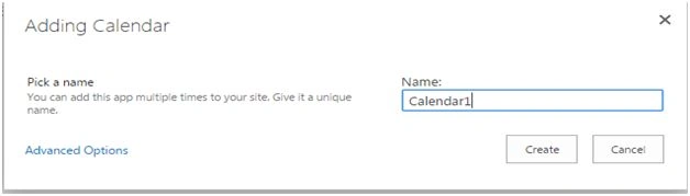 Add a Calendar 