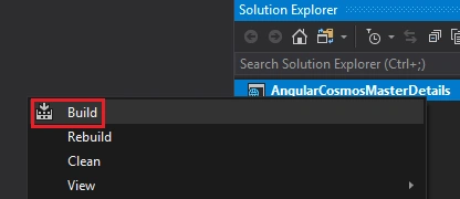 Master-Details App In Angular With Cosmos DB Using Embedded Data Modeling