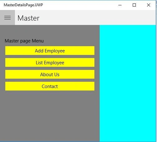 MasterDetailPage In Xamarin