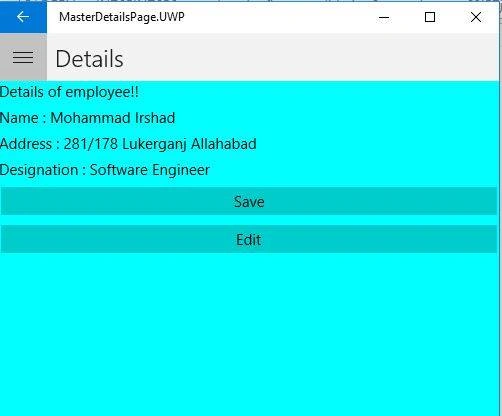 MasterDetailPage In Xamarin