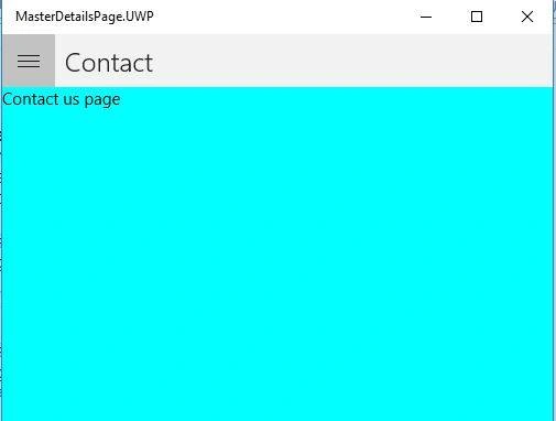 MasterDetailPage In Xamarin