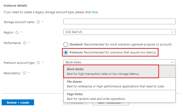 Creating a Storage Account