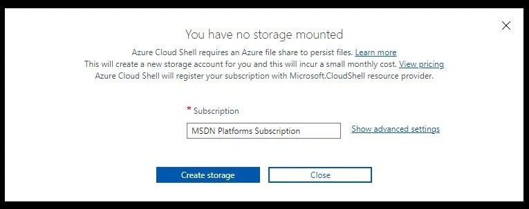 Create Storage