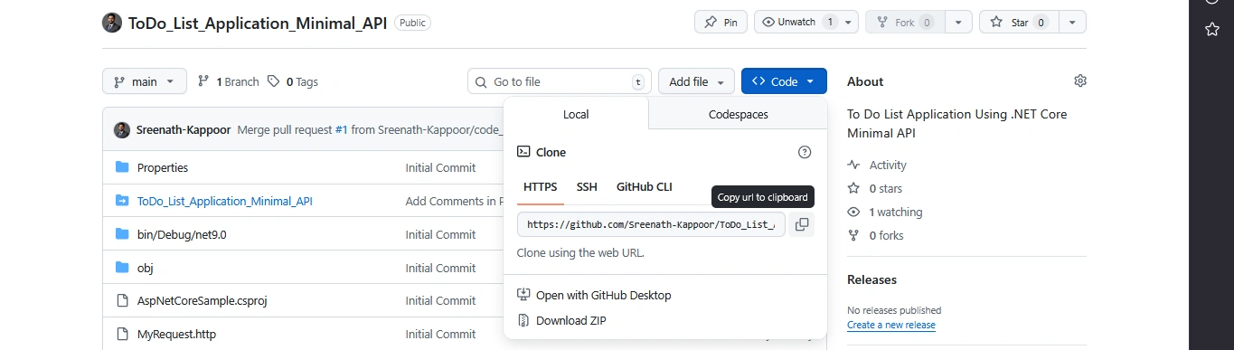girhub url