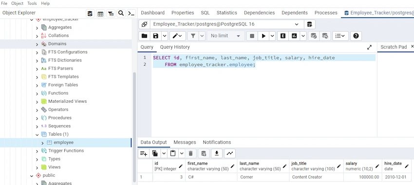 Delete employee by id from db