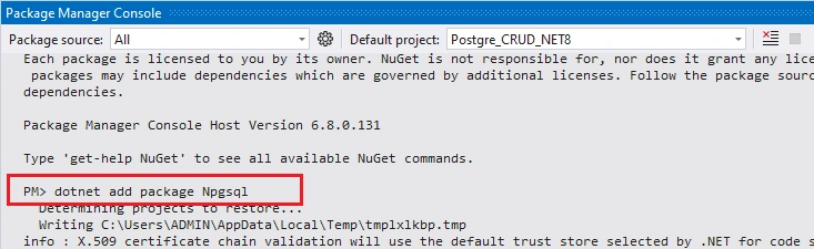 PostgreSQL Provider