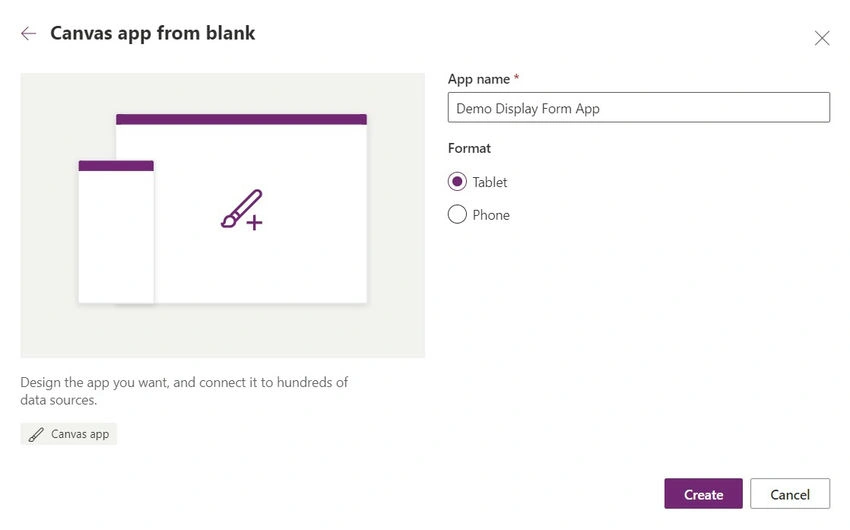Blank tablet app