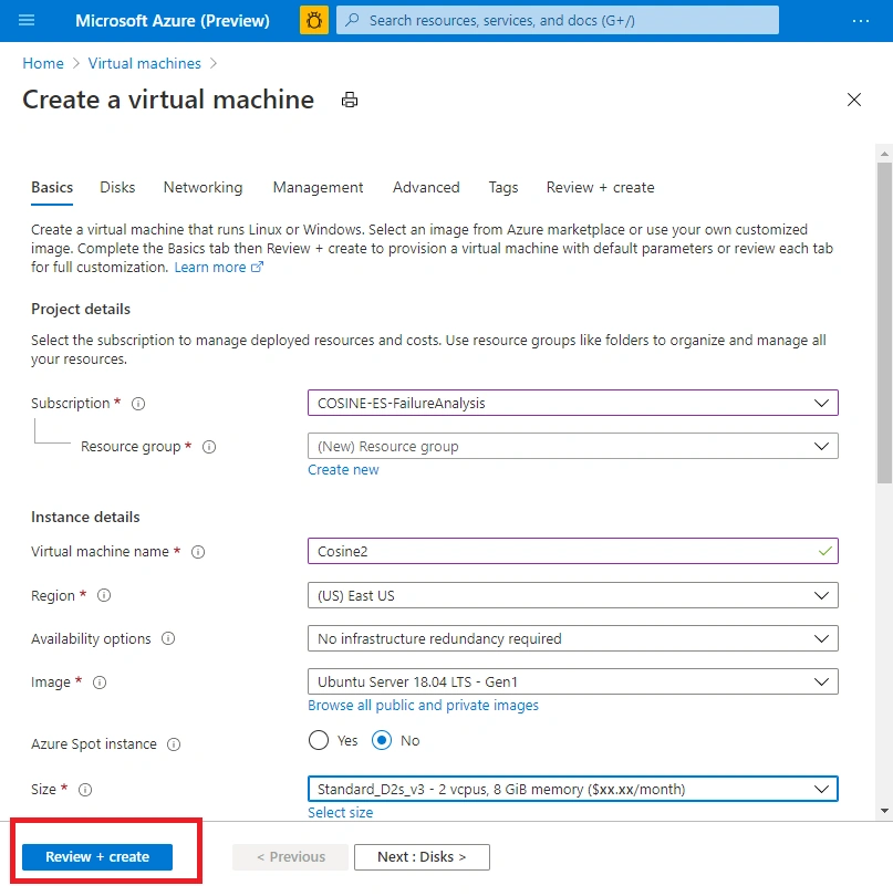 Virtual Machine Deployment in Azure