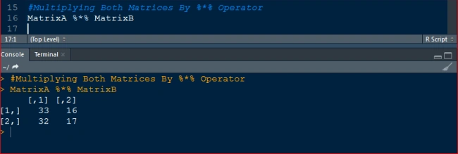 Matrix In R - Arithmetic Operation / Matrix Multiplication And Difference Between Operators * And %*% In R