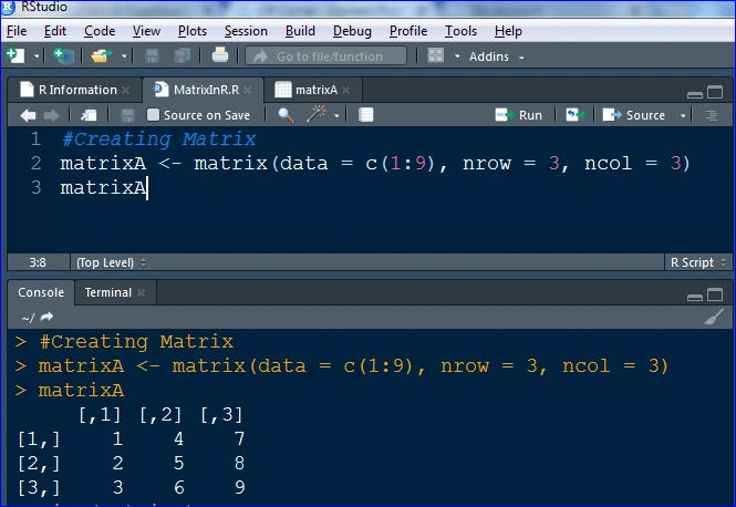 Creating Matrix in R