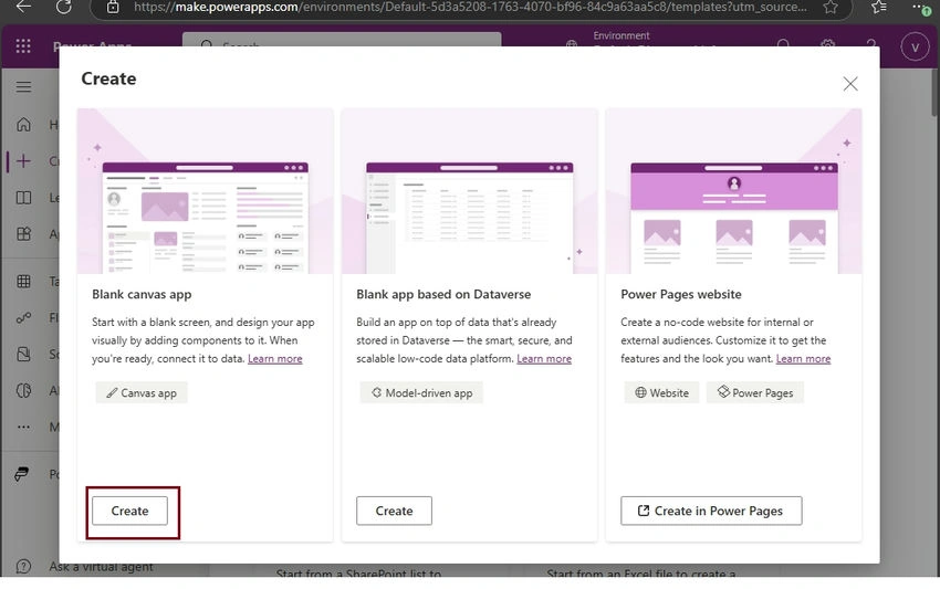 Create Canvas apps