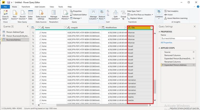 Joins Of Two Tables In Power BI