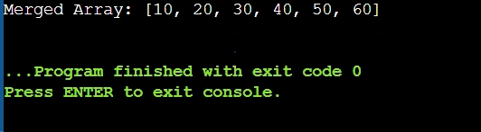Marge array Manually