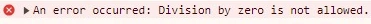 Throwing custom error