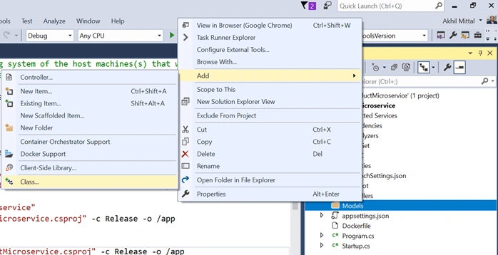 Microservice Using ASP.NET Core