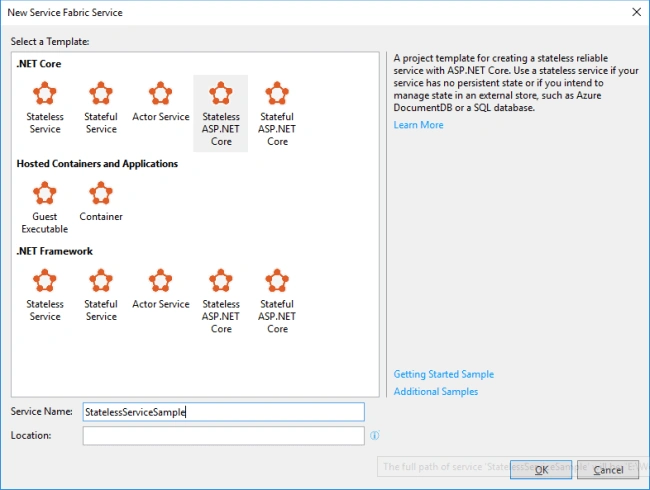 MicroServices using Service Fabric and .Net Core with CI - CD