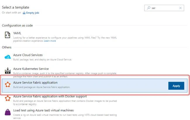 MicroServices using Service Fabric and .Net Core with CI - CD