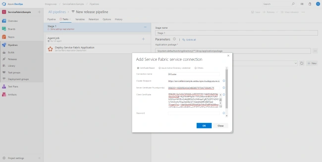 MicroServices using Service Fabric and .Net Core with CI - CD