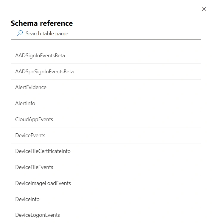 Schema Reference