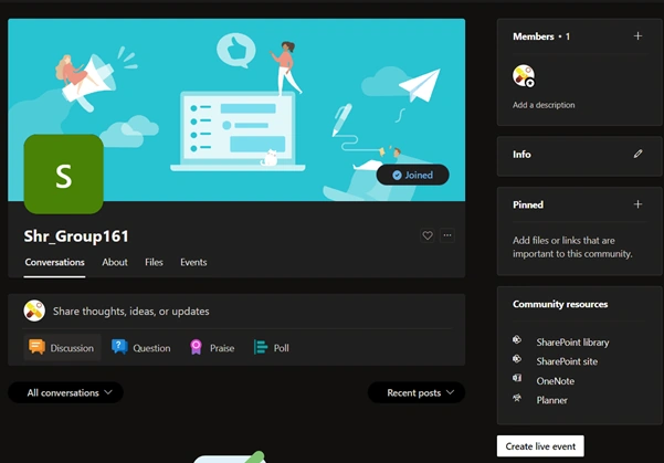 Microsoft 365 group connected Yammer group provisioning using Power Automate