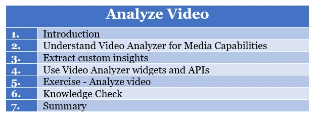 Analyze Video 