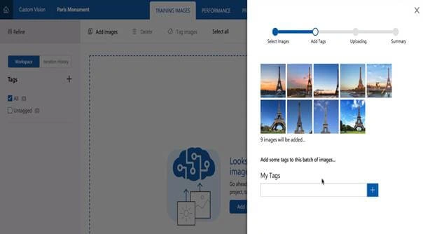 Microsoft Artificial Intelligence CustomVision Service