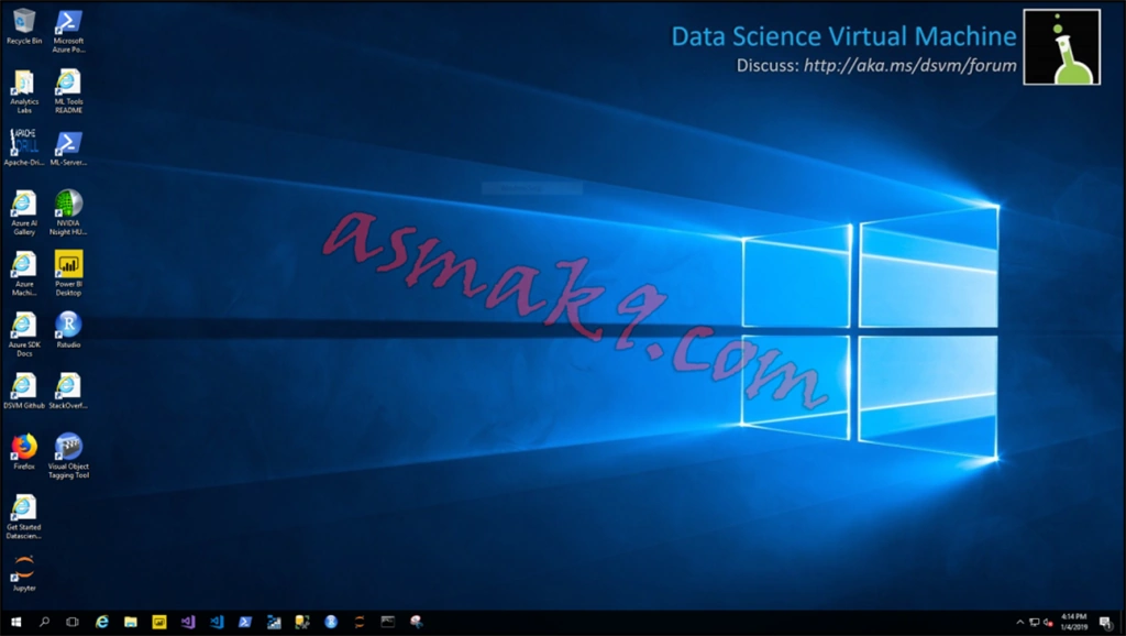 Microsoft Azure - Remote Desktop Connection to Data Science Windows 2016 Virtual Machine