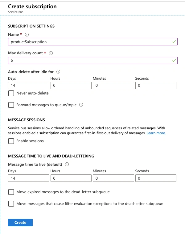Microsoft Azure Service Bus-Topic