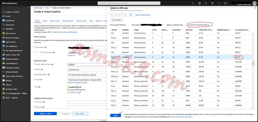 Microsoft Azure - Setting Up Data Science Windows 2016 Virtual Machine