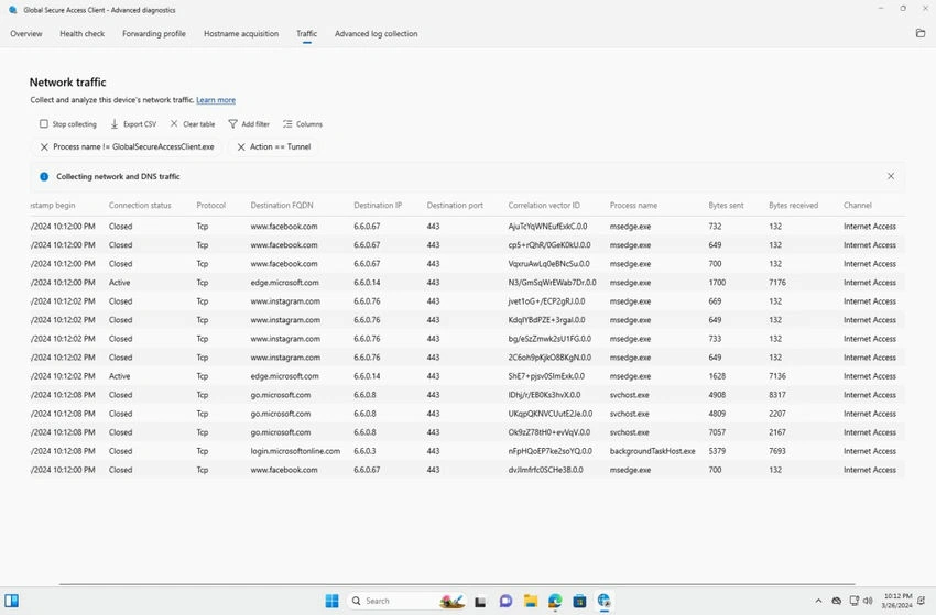 CSV file